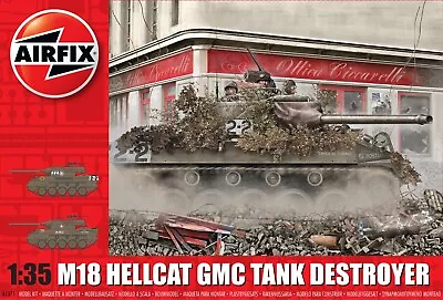 New Release A1371 Airfix 1:35th Scale M18 Hellcat GMC Tank Destroyer Model Kit. • £26.99