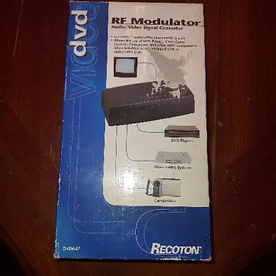 Recoton RF Modulator DVD Audio/Video Signal Converter- New In Box • $12.50