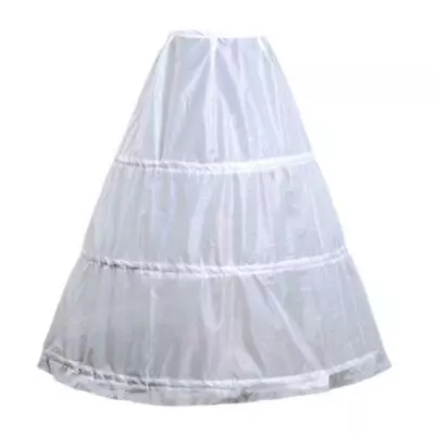 3-Hoop A-Line Slips Long Dress Wedding Gown Petticoat Good Underskirt Slips Best • $11.99