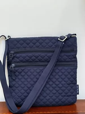 Vera Bradley Triple Zip Hipster Crossbody Bag Classic Navy • $35