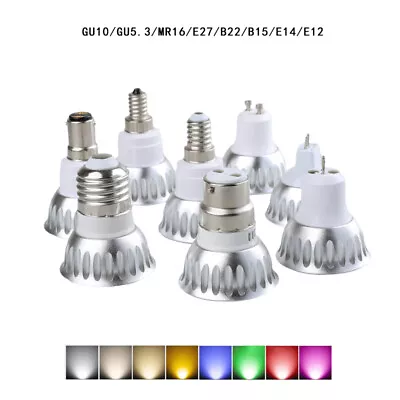 GU10 MR16 GU5.3 LED COB Spotlight Bulbs 5W Dimmable Lamp AC 220V 240V DC 12V 24V • $3.69