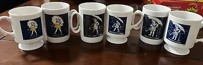 3 Sets - Vintage Morton Salt Cups Coffee Mugs 1921 & 1968 When It Rains It Pours • $85