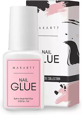 Makartt Nail Glue Strong Nail Glue For Acrylic Nails Brush On Nail Glue For • £5.65