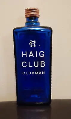 Empty Haig Club Clubman Whisky Bottle Cobalt Blue Glass 700ml With Screw Top • £5.75
