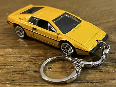 Diecast Lotus Esprit S1 Yellow Toy Car Keyring Keychain FREEPOST • $16.17
