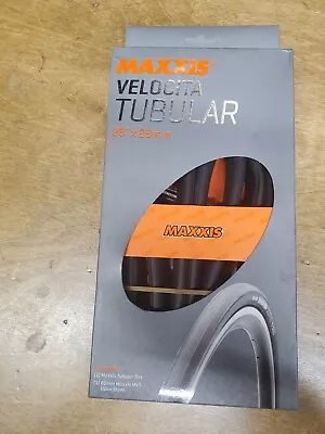 MAXXIS VELOCITA TUBULAR TIRE 700(28 ) X 28mm W/ 60MM MAXXIS MVS VALVE STEM • $74.50