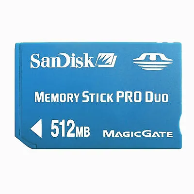 Sandisk 32MB 128MB 256MB 512MB Memory Stick Pro Duo MSPD Memory Card Sony Camera • $6.43