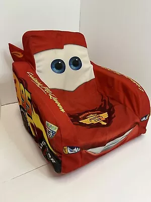 $199 • Buy Very Rare DISNEY LIGHTNING MCQUEEN CARS 2 FOAM CHAIR WITH SOUND BOX