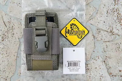 Maxpedition Hook & Loop Phone Holster Bag For Cell Phone & GPS NEW Foliage Khaki • £15.49