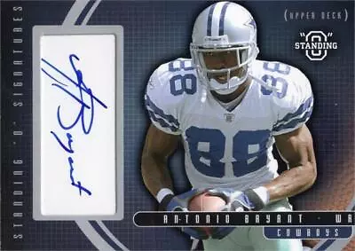 Antonio Bryant Autographed Football Card (Dallas Cowboys) 2003 Upper Deck #SIAB • $15