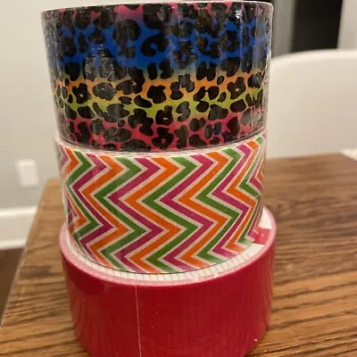 Darice Patterned (2)10 Yards And (1) 20 Yard Duct Tape - Multicolor Set Of 3 • $19.80