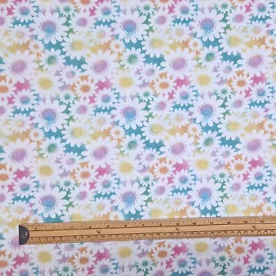 Printed Double Gauze Fabric Cotton Boho Muslin Nursery For Dressmaking + Craft • £5.45