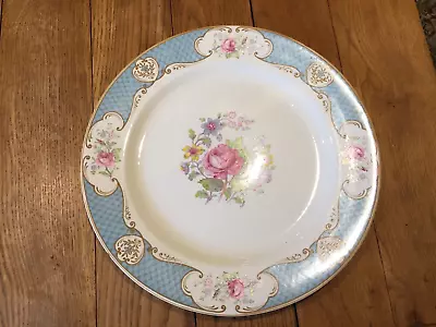 Large Vintage Staffordshire Rose MYOTT 13 1/2  Serving Plate Platter • £0.99