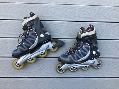 Men 9 K2 Flight Alx-m Aluminum Isogrip Black Rollerblade Inline Skates S-01161-c • $34.90