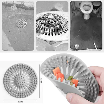 £2.33 • Buy Hair Trap Shower Bath Plug Hole Waste Catcher Stopper Drain Sink Strainer Filter