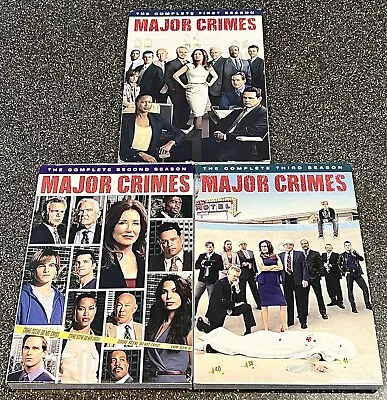 Major Crimes: The Complete Season 1-3 DVD Sets - FULLY TESTED W/ FREE SHIPPING!! • $19.95