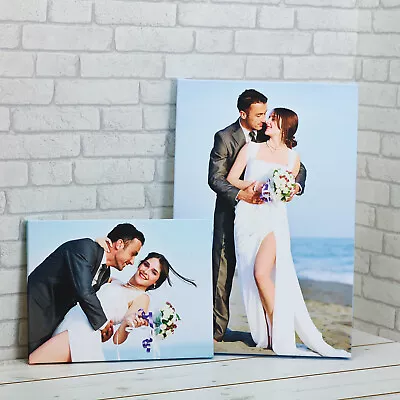 Canvas Print Personalised Your Photo Pictures Scratch Resistant  A1 A2 A3 A4 • £9.89