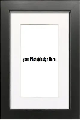 Black A1 A2 A3 A4 A5 Picture Frame With White Mount Poster Frame Photo Frame • £6.99