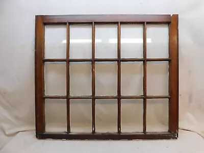 1910's Antique WINDOW SASH Fifteen Pane CRAFTSMAN / MISSION Style Original Glass • $154.95