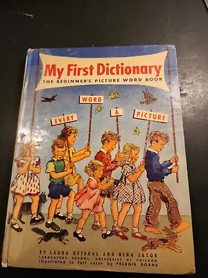 My First Dictionary The Beginners Picture Word Book 1948 • $45