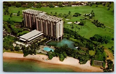 Postcard HI Honolulu Kahala Hilton Hotel Aerial Photo View Vtg O2 • $9.99