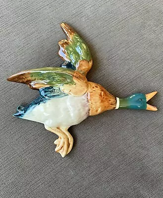 Vintage Beswick Flying Mallard Duck Wall Plaque No. 596/1 Nora Batty Flying Bird • £96.44