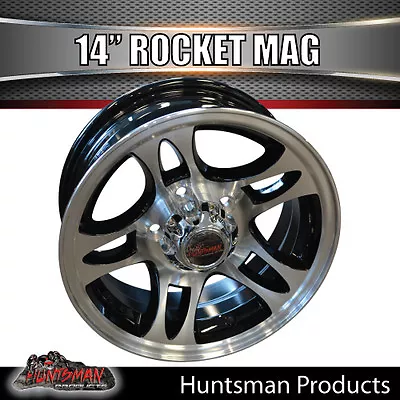 14x5.5  HQ Holden Rocket Alloy Mag Wheel Rim Caravan Boat Jetski Trailer • $159