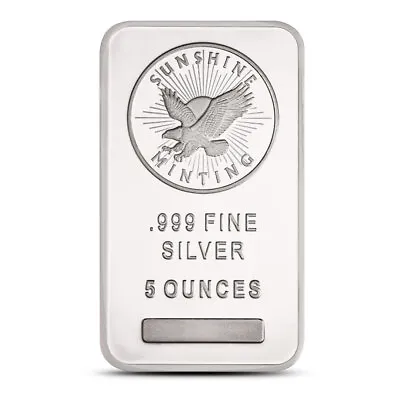 5 Oz Sunshine Silver Bar • $154.29