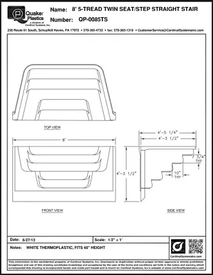 $700 • Buy Inground Pool Steps