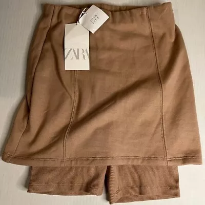 Zara Tan Ribbed Skort Size Small • $15