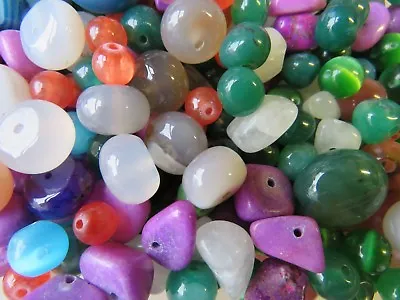 £2.99 • Buy 20pcs X Natural Semi Precious Stone Beads Polished Craft Jewellery Making