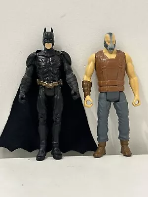 Mattel DC Comics The Dark Knight Rises 10cm 4 Inch Batman & Bane Action Figures • £19.99