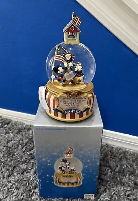 Mickey’s Yankee Doodle Dandy Water Globe Magical Snowglobe 4th July NIB Disney • $39