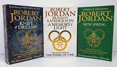 The Wheel Of Time  #011 & 14 Robert Jordan & Sanderson Book Bundle Autosigned  • $34.95