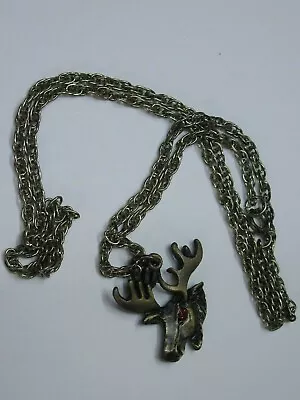 Moose Necklace  24 Inch Chain New • $9.50