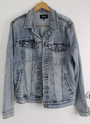 THRILLS Mens Blue Denim Jacket Size XL • $35