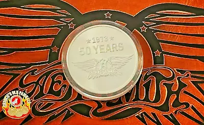 2023 Niue 1 Oz .999 Fine Silver $2 Aerosmith 50th Anniversary BU In Capsule • $38.90