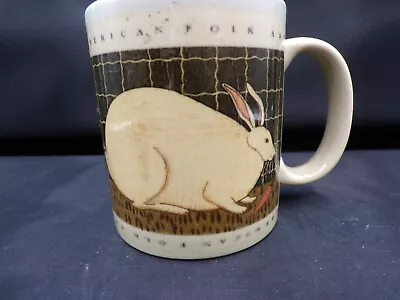 Warren Kimble American Folk Art Otagiri Rabbit Bunny Theme Coffee Cup Mug Japan • $12.95