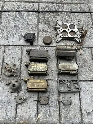 Lot Of Holley Carburetor Parts 600 650 700 CFM Vacuum Bowls Metering Blocks • $90