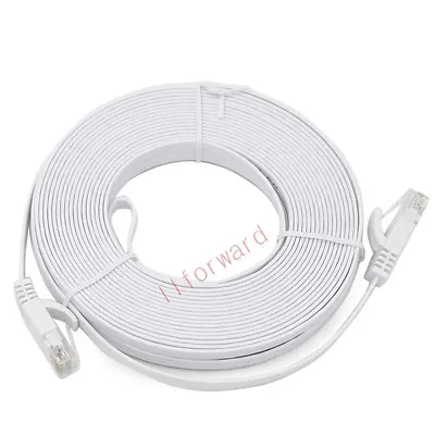 10M 30FT Cat 6 Flat RJ45 Ethernet Network Internet Lan DSL Router Xbox Cable UTP • $9.99