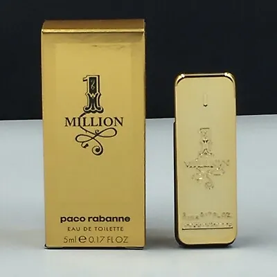 New Paco Rabanne 1 Million For Men 5ml Miniature Edt  ( Rare & Hard To Find ) • £19.99