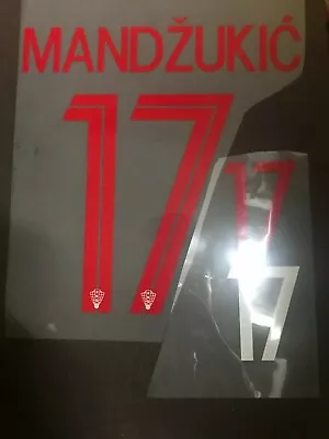 £9.99 • Buy Replica Croatia 2018 Mario Mandzukic Football Shirt Jersey Name Number Print SET