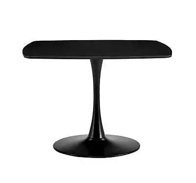 42.1  Table Mid-century Dining Table 4-6 People Round Pedestal Leisure BLACK • $249.47