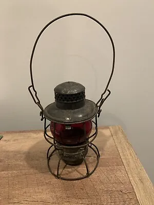 Vtg. Adlake Kero - Railroad Lantern Red Globe - Canada 1-48 B&O • $539.99