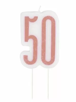 Rose Gold Glitz 50th  Birthday Party  Age 50 Tableware Decorations Balloons  • £2.90