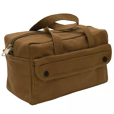 G.I. Style Mechanic's Tool Bag In Work Brown - Cotton Canvas Heavyweight Toolbag • $21.99