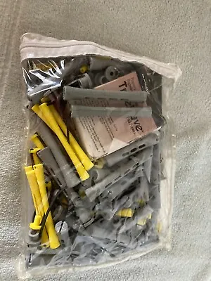 $12 • Buy Set Of 71 Vintage Plastic Perm Rods With Papers - 3 Sizes