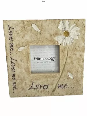 Frameology Loves Me Daisy Stone Photo Frame  • £14.99