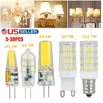 LED Corn Bulbs G4 G9 E12  3W 6W 7W 5W Daylight Ceiling Fan Lamp Landscape Light • $41.97