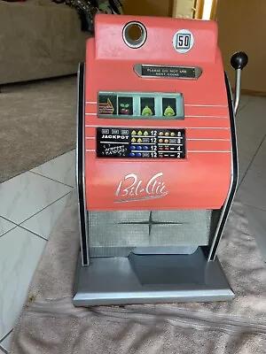 $300 • Buy Rare Vtg Bel-air Slot Machine One Arm Bandit For Parts Or Display